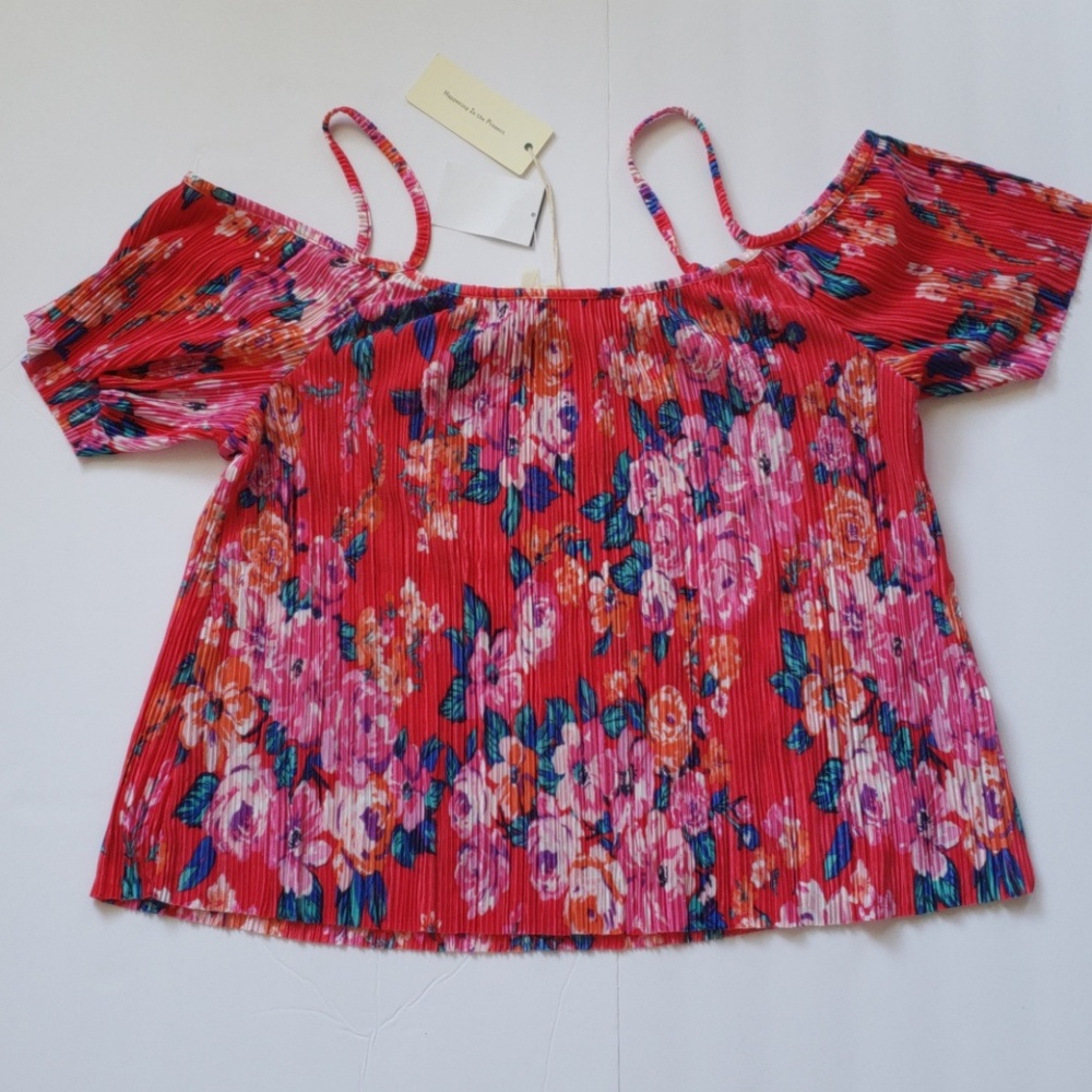 H.I.P Poppy Flamingo Print Top - Picture 2 of 4